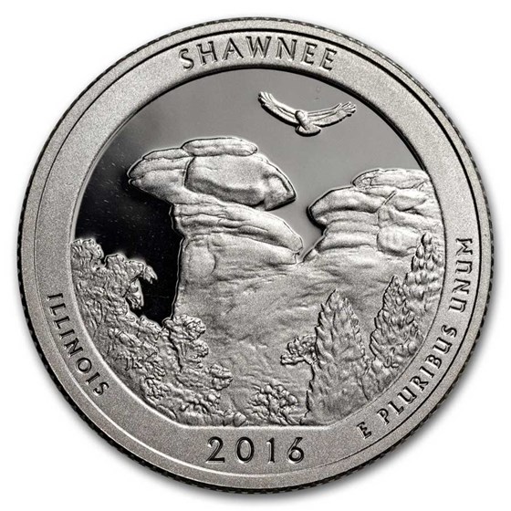 2016-S ATB Quarter Shawnee National Forest Proof (Silver) 2016-S ATB Quarter Shawnee National Forest Proof (Silver)