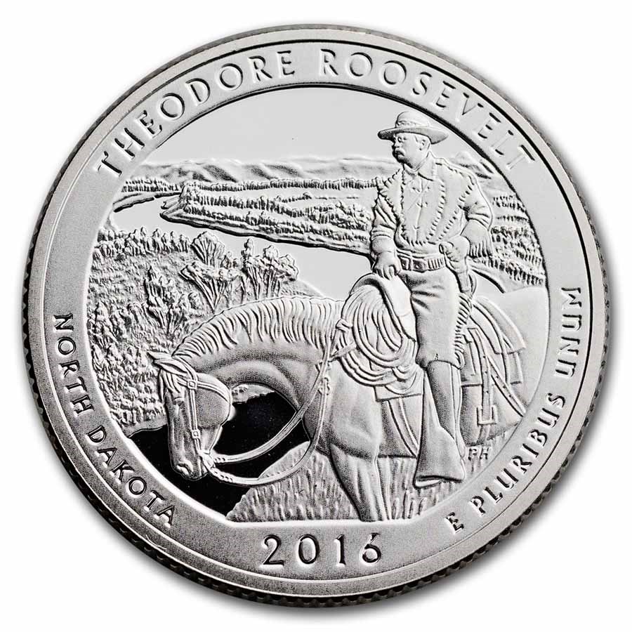 2016-S ATB Quarter Theodore Roosevelt National Park Proof(Silver)