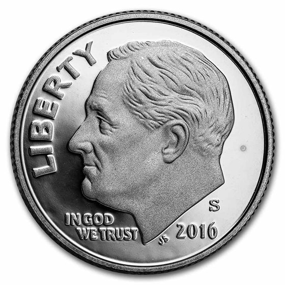 2016-S Roosevelt Dime Gem Proof 2016-S Roosevelt Dime Gem Proof