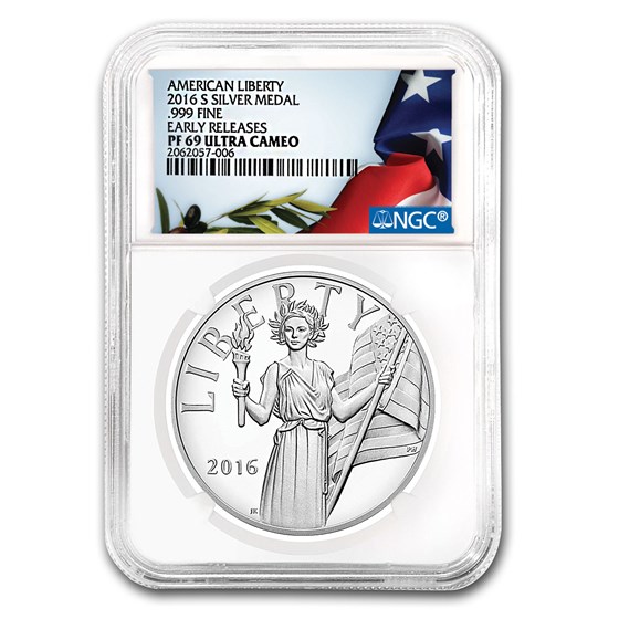 2016-S Silver American Liberty Medal PF-69 NGC (ER) 2016-S Silver American Liberty Medal PF-69 NGC (ER)