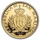 2016 San Marino Gold 2 Scudi Liberty Proof (w/ Box and COA)