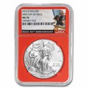 2016 Silver Eagle MS-70 NGC (FDI, Retro Eagle Label, Red Core)
