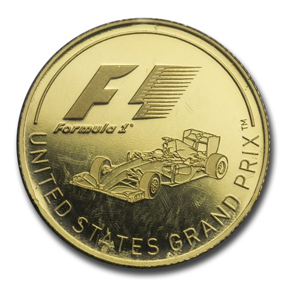 2016 Solomon Islands 1/4 oz Gold Formula 1 U.S. Grand Prix Proof 2016 Solomon Islands 1/4 oz Gold Formula 1 U.S. Grand Prix Proof