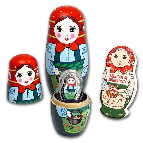 Buy 2016 Solomon Islands 1 oz Silver Proof Matryoshka Nesting Doll APMEX