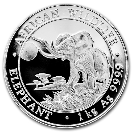2016 Somalia 1 kilo Silver Elephant 2016 Somalia 1 kilo Silver Elephant