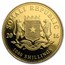 2016 Somalia 1 oz Gold African Elephant BU