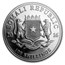 2016 Somalia 1 oz Silver Elephant BU