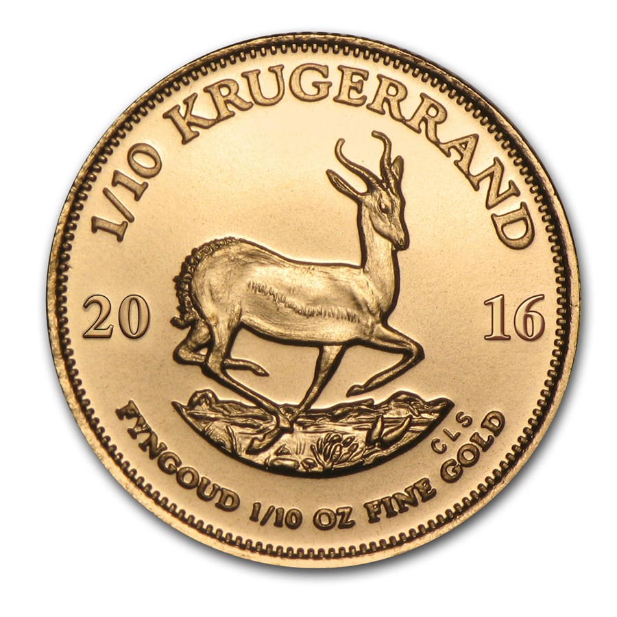 2016 South Africa 1/10 oz Gold Krugerrand