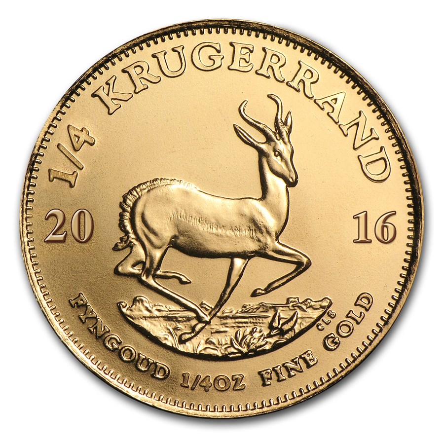2016 South Africa 1/4 oz Gold Krugerrand