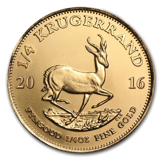 2016 South Africa 1/4 oz Gold Krugerrand 2016 South Africa 1/4 oz Gold Krugerrand