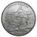 2016 Tokelau 1 oz Silver $5 Hakula Sailfish (Abrasions)