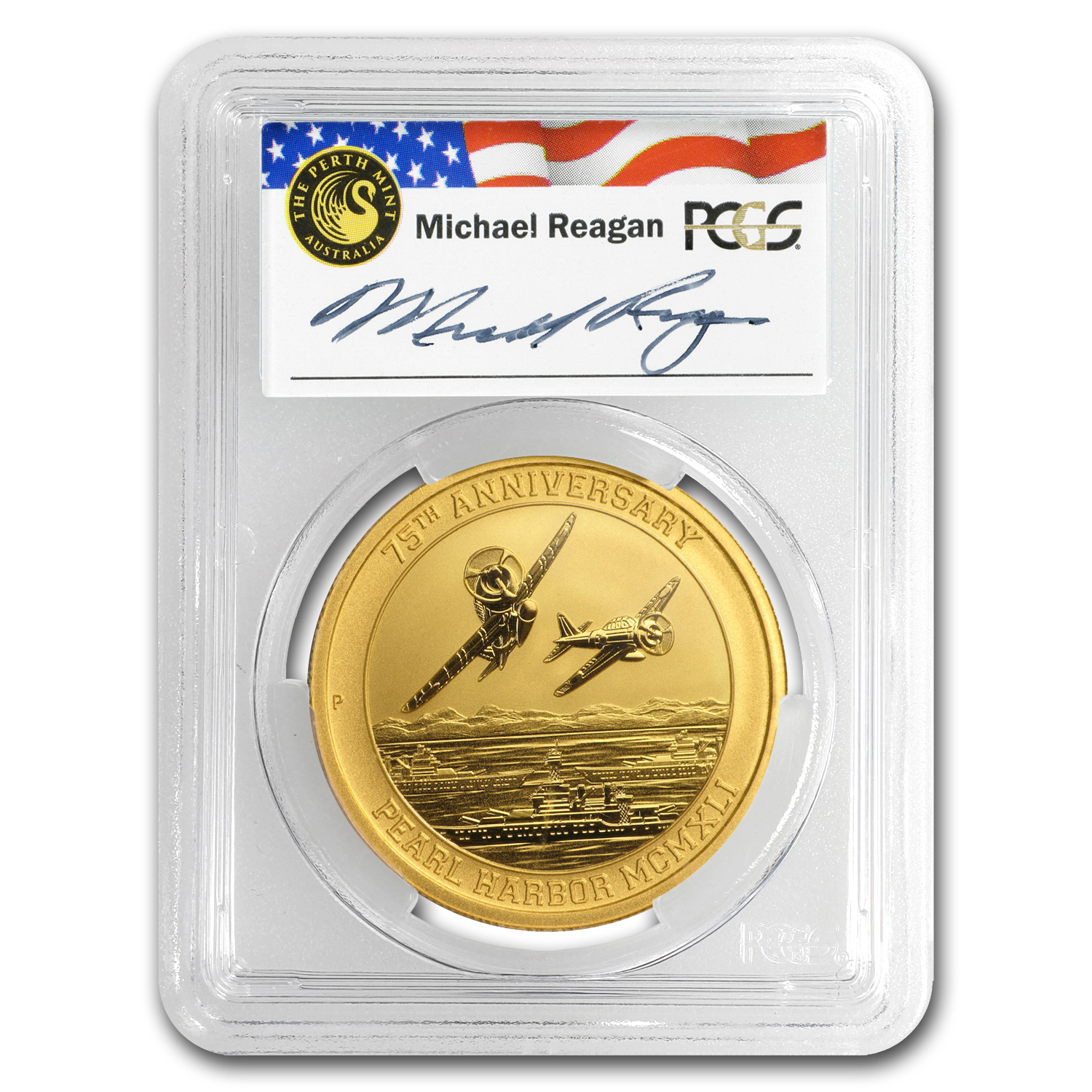 Buy 2016 Tuvalu 1 oz Gold Pearl Harbor MS-70 PCGS | APMEX