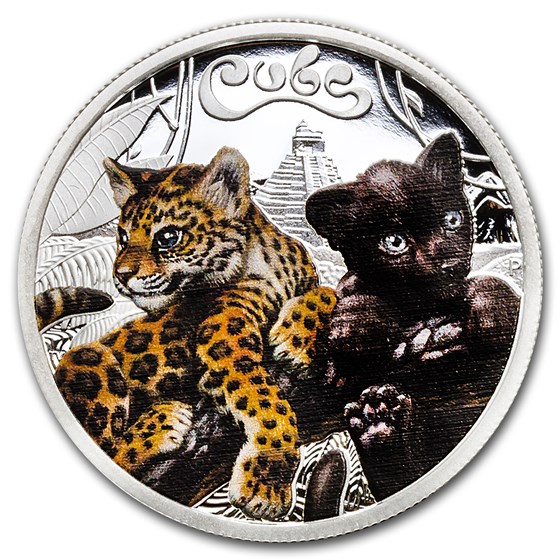 2016 Tuvalu 1/2 oz Silver Jaguar Cubs Proof 2016 Tuvalu 1/2 oz Silver Jaguar Cubs Proof