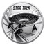 2016 Tuvalu 1 oz Silver Star Trek: Original U.S.S. Enterprise BU