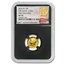 2016-W 1/10 oz Gold Mercury Dime SP-70 NGC