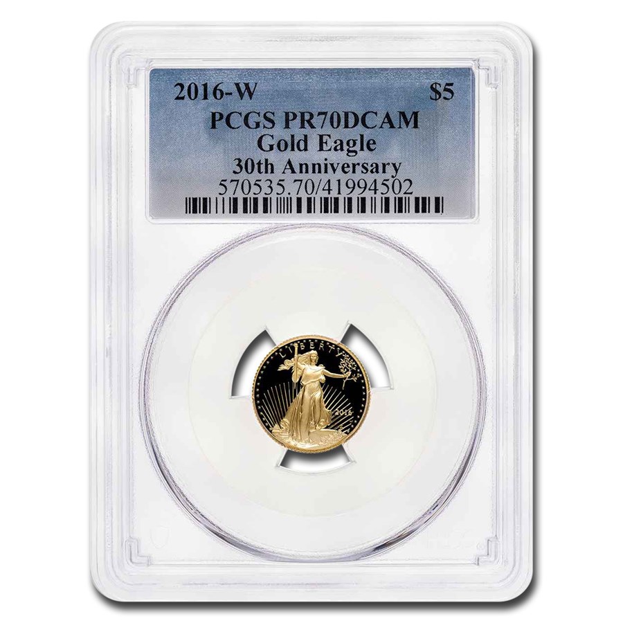 2016-W 1/10 oz Proof American Gold Eagle PR-70 PCGS