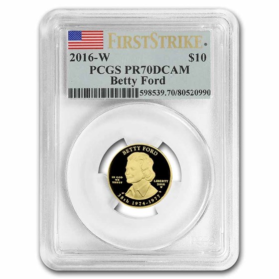 2016-W 1/2 oz Gold Betty Ford PR-70 PCGS (First Strike) 2016-W 1/2 oz Gold Betty Ford PR-70 PCGS (First Strike)