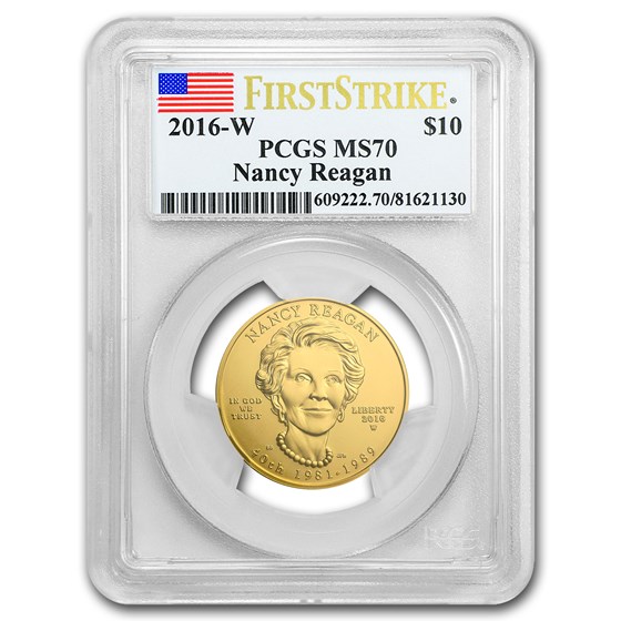 2016-W 1/2 oz Gold Nancy Reagan MS-70 PCGS (FS) 2016-W 1/2 oz Gold Nancy Reagan MS-70 PCGS (FS)