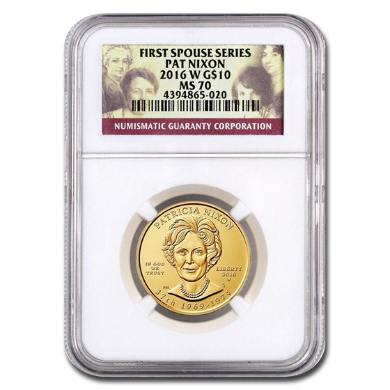 2016-W 1/2 oz Gold Patricia Nixon MS-70 NGC 2016-W 1/2 oz Gold Patricia Nixon MS-70 NGC