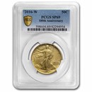 2016-W 1/2 oz Gold Walking Liberty Half Dollar SP-69 PCGS