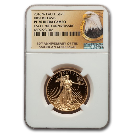 2016-W 1/2 oz Proof American Gold Eagle PF-70 NGC (FR) 2016-W 1/2 oz Proof American Gold Eagle PF-70 NGC (FR)