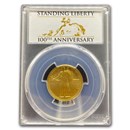 2016-W 1/4 oz Gold Standing Liberty Quarter SP-69 PCGS (FS)