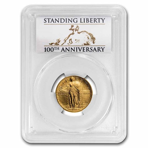 2016-W 1/4 oz Gold Standing Liberty Quarter SP-69 PCGS (FS) 2016-W 1/4 oz Gold Standing Liberty Quarter SP-69 PCGS (FS)