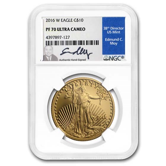 2016-W 1/4 oz Proof American Gold Eagle PF-70 NGC (Labels Vary)