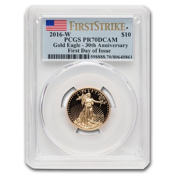 2016-W 1/4 oz Proof American Gold Eagle PR-70 PCGS (FDI) 2016-W 1/4 oz Proof American Gold Eagle PR-70 PCGS (FDI)