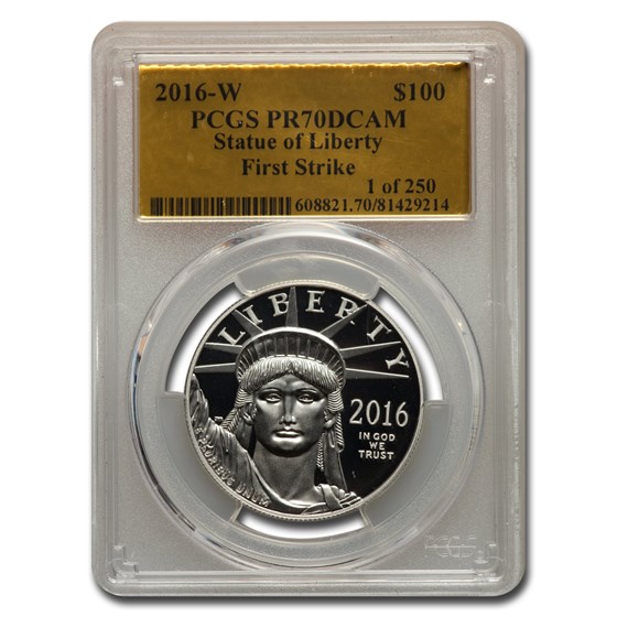 2016-W 1 oz PR American Platinum Eagle PR-70 PCGS (FS Gold Foil) 2016-W 1 oz PR American Platinum Eagle PR-70 PCGS (FS Gold Foil)