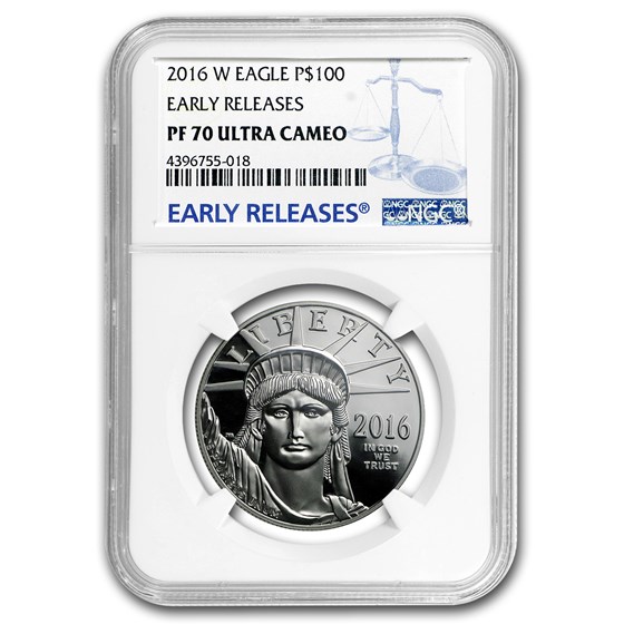 2016-W 1 oz Proof American Platinum Eagle PF-70 NGC (ER) 2016-W 1 oz Proof American Platinum Eagle PF-70 NGC (ER)
