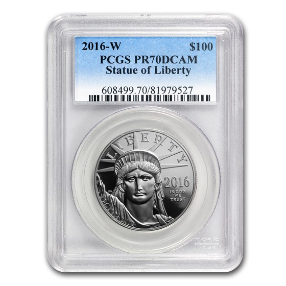 2016-W 1 oz Proof American Platinum Eagle PR-70 DCAM PCGS 2016-W 1 oz Proof American Platinum Eagle PR-70 DCAM PCGS