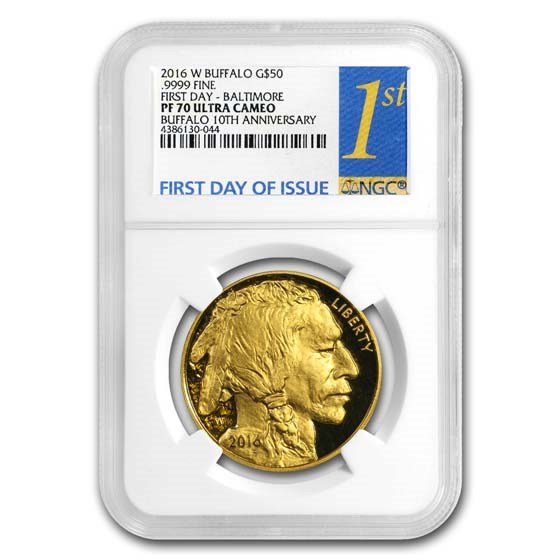 2016-W 1 oz Proof Gold Buffalo PF-70 NGC (FDI) 2016-W 1 oz Proof Gold Buffalo PF-70 NGC (FDI)