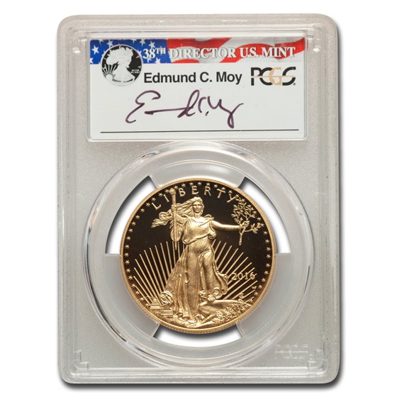 2016-W 1 oz Proof Gold Eagle PR-70 DCAM PCGS (FirstStrike®, Moy) 2016-W 1 oz Proof Gold Eagle PR-70 DCAM PCGS (FirstStrike®, Moy)