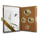 2016-W 4-Coin Proof American Gold Eagle Set (w/Box & COA)