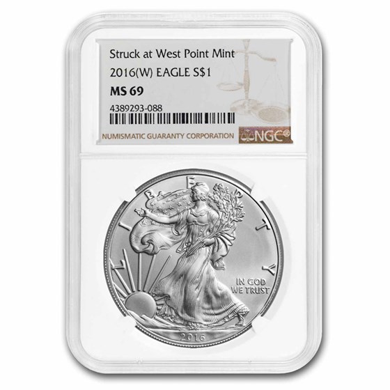2016 (W) American Silver Eagle MS-69 NGC 2016 (W) American Silver Eagle MS-69 NGC