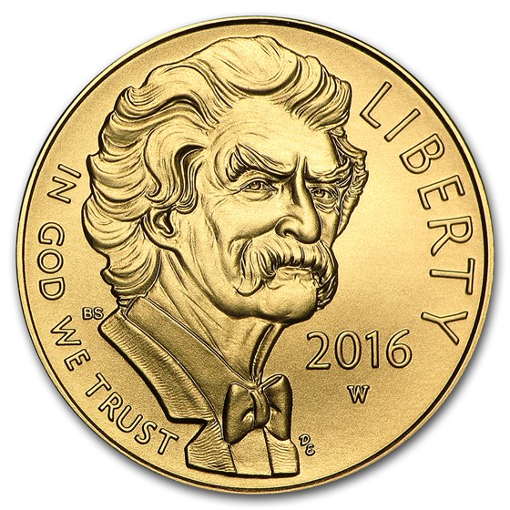 2016-W Gold $5 Commem Mark Twain BU (w/Box & COA) 2016-W Gold $5 Commem Mark Twain BU (w/Box & COA)