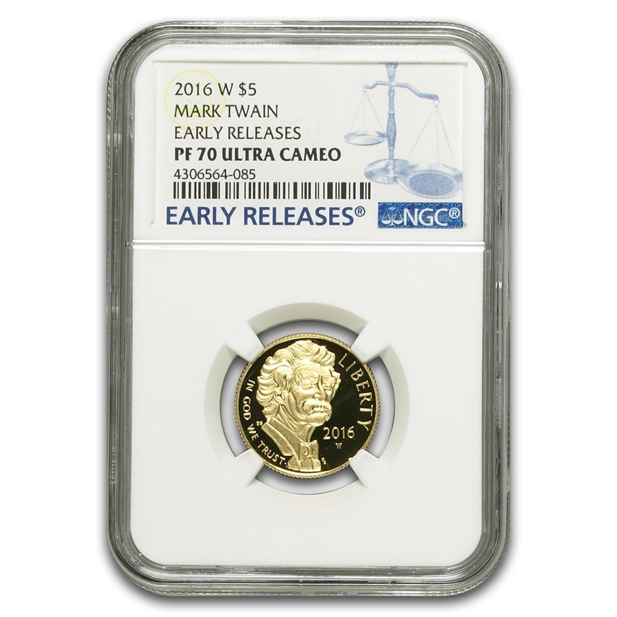 2016-W Gold $5 Commem Mark Twain PF-70 NGC (ER)