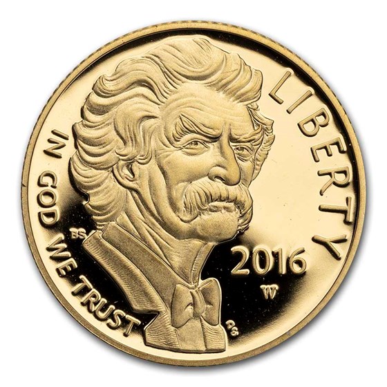 2016-W Gold $5 Commem Mark Twain Proof (Capsule Only) 2016-W Gold $5 Commem Mark Twain Proof (Capsule Only)