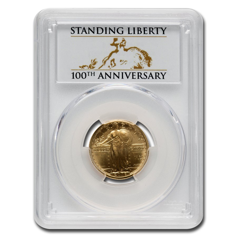 2016-W Gold Liberty Quarter SP-70 PCGS (FS, Centennial Label)