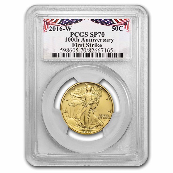 2016-W Gold Walking Liberty Half SP-70 PCGS (First Strike) 2016-W Gold Walking Liberty Half SP-70 PCGS (First Strike)