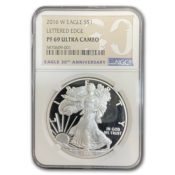 2016-W Proof American Silver Eagle PF-69 NGC 2016-W Proof American Silver Eagle PF-69 NGC