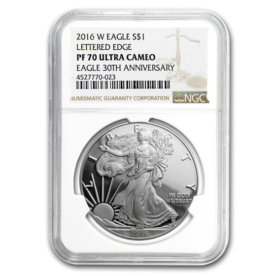2016-W Proof American Silver Eagle PF-70 NGC 2016-W Proof American Silver Eagle PF-70 NGC