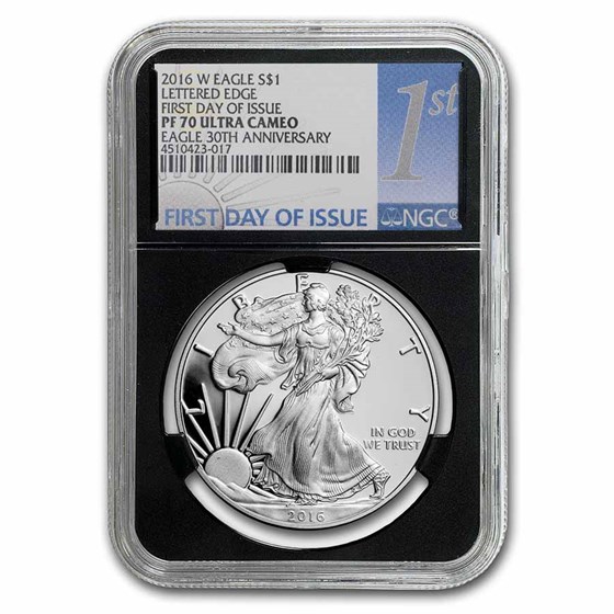 2016-W Proof Silver Eagle PF-70 NGC (FDI) 2016-W Proof Silver Eagle PF-70 NGC (FDI)