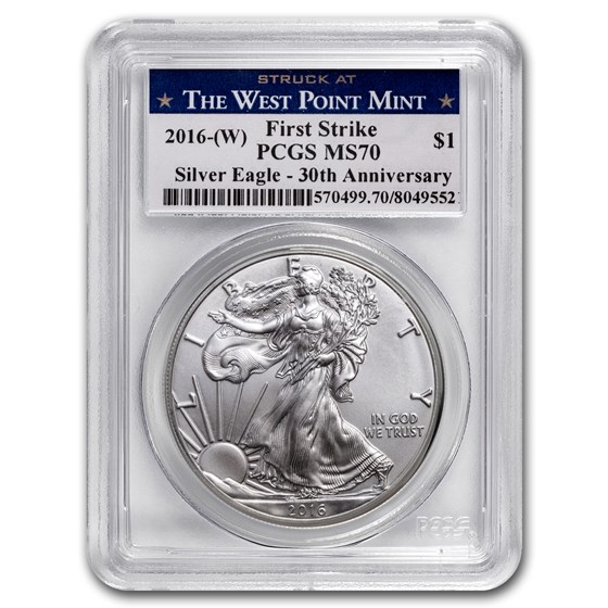 2016 (W) Silver American Eagle MS-70 PCGS (FirstStrike®) 2016 (W) Silver American Eagle MS-70 PCGS (FirstStrike®)