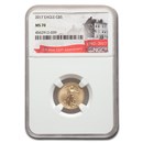 2017 1/10 oz American Gold Eagle MS-70 NGC (1792 Mint Label)