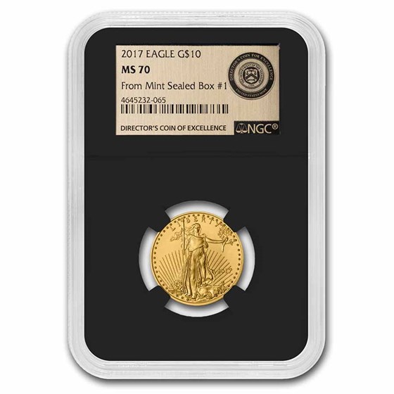 2017 1/4 oz American Gold Eagle MS-70 NGC (Gold Label - Box #1) 2017 1/4 oz American Gold Eagle MS-70 NGC (Gold Label - Box #1)