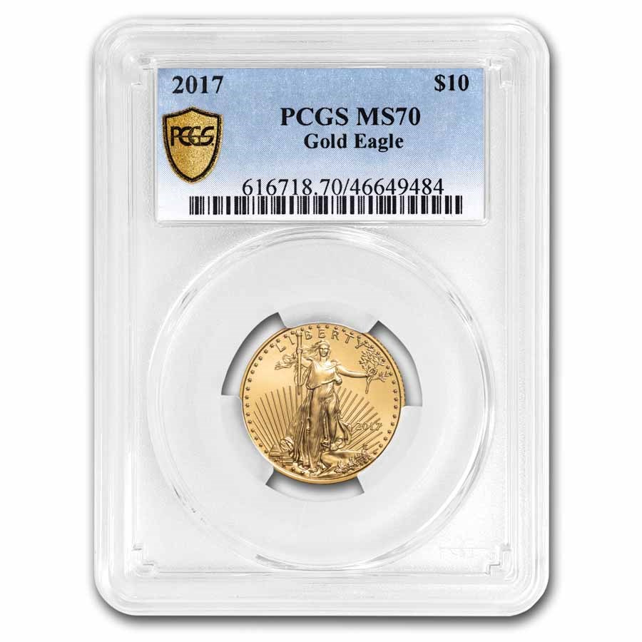 2017 1/4 oz American Gold Eagle MS-70 PCGS