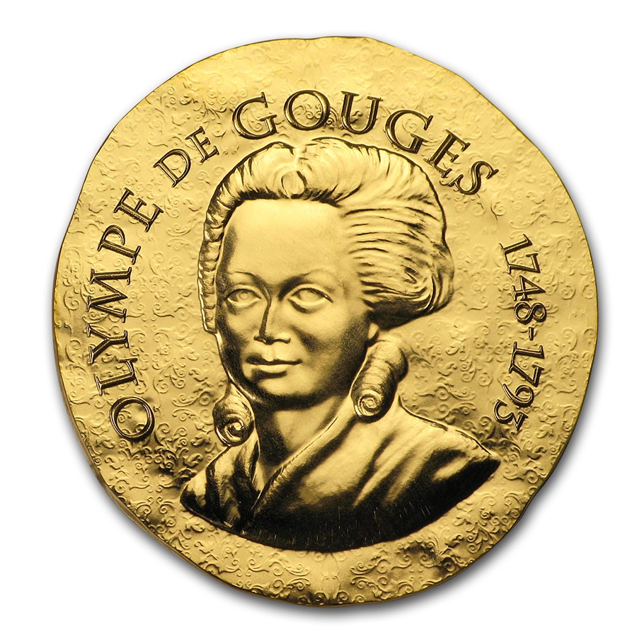 2017 1/4 oz Proof Gold €50 Women of France (Olympe de Gouges)