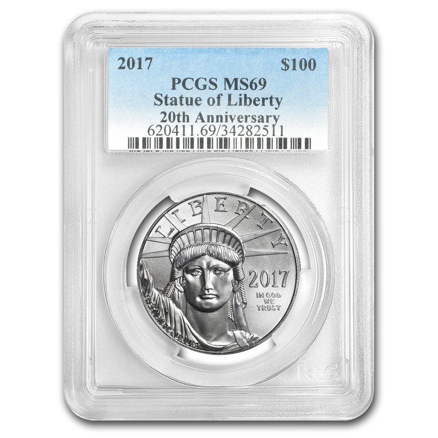 2017 1 oz American Platinum Eagle MS-69 PCGS